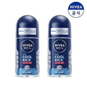 니베아 맨 데오드란트 롤온 쿨앤킥 50ml X 2개