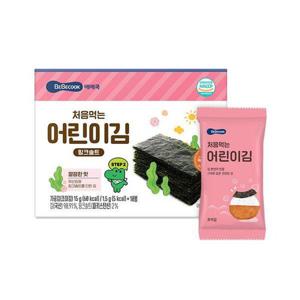 [베베쿡]처음먹는 어린이김 핑크솔트 1박스