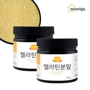 [우리가스토리] 젤라틴가루 250g 2통 젤라틴분말