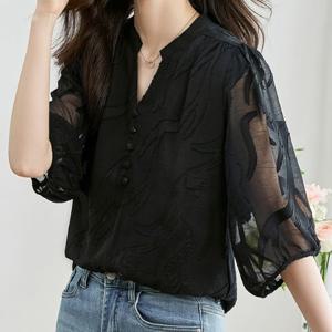 ★베스트★[블랙퀸] 에엔엠 레오퍼드 블라우스 blk003560