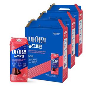 [대상웰라이프] 마이밀 마시는 뉴프로틴 딥초코 (190mlx16팩), 3박스