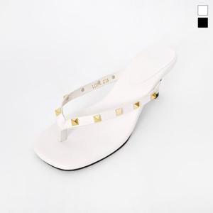 미르바네스슈즈 골드메탈 쪼리 뮬_5.5cm