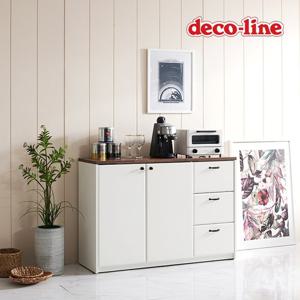 데코라인 코넬 모카 1200 주방 수납장 서랍형 DAP006