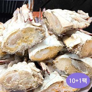 [런칭기념 본품 1팩 더] 산호물산 국내산 절단꽃게 350g 10팩+1팩 (총 11팩)