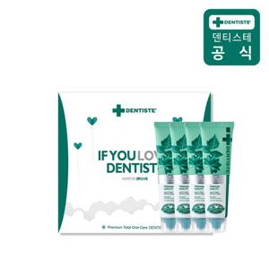 덴티스테 치약 4P 선물세트 뉴플러스화이트 100g X 4개 ★쇼핑백 증정★