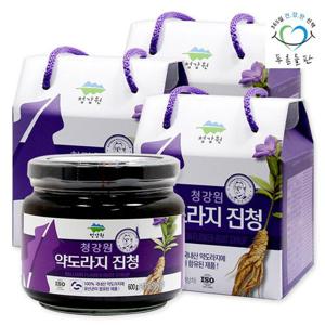 [푸른들판] 국내산 약도라지청 도라지차 도라지조청 600gx3병