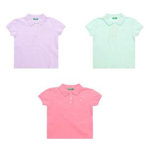 갤러리아_베네통키즈 여아카라티셔츠(3컬러)4WG9C300O