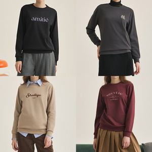 ★클리어런스한정가★ [4종세트] 여성보아퍼융기모티셔츠 세트