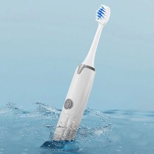 음파 전동칫솔 무선 스마트 미세모 방수 진동칫솔 건전지 칫솔모 포함 P103