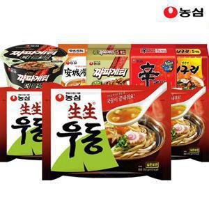 농심생생우동봉지 253g x 12봉/16봉/24봉