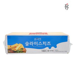 소와나무 체다 슬라이스 치즈 1.8kg 100매 X 1개