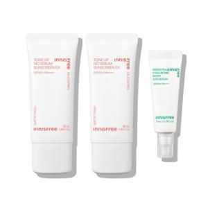 톤업 노세범 선스크린 EX 기획세트 (35mL+35mL) + 그린티 히알루론산 수분 선세럼 10ml