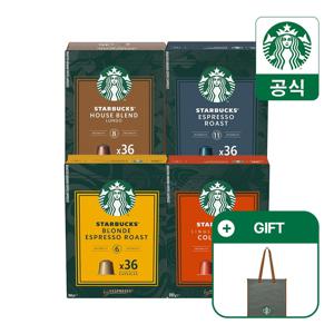 스타벅스 네스프레소 빅팩 36캡슐 4종 3박스 골라담기 (스타벅스 카키 쇼퍼백 200명 증정)