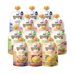(요미 과채주스 보라 4팩 선착순 200개) 맘마밀 안심밥상&이유식 13종 20팩 골라담기