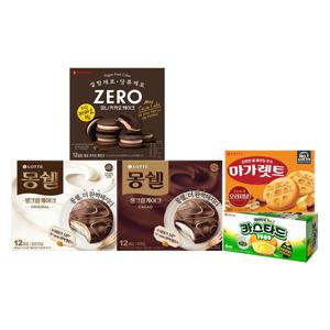 파이 5종 곽과자 혼합세트(몽쉘 카스타드 마가렛트 제로 카카오케이크)