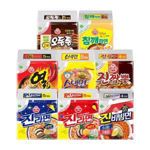 [오뚜기] 라면 멀티팩 8종 20봉+20봉/총40봉