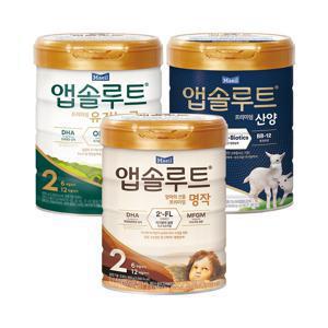 (5/16 순차출고예정) 매일 앱솔루트 명작/유기농 궁/산양 분유 1~3단계 800g 6캔