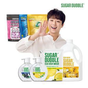 슈가버블 친환경 주방세제 레몬크러쉬 용기 470ml x 4개외 + 증정 사은품!
