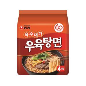 농심 육수대가 우육탕면 (4개입)
