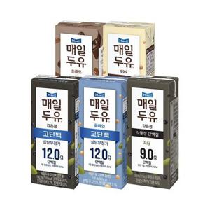 매일두유 190ml 5종 24팩 99.9/고단백/검은콩/초콜릿/고단백검은콩