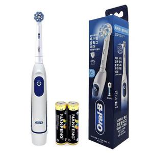 오랄비 배터리 전동칫솔 DB5010 초미세모 타이머기능 DB4010후속 화이트 건전지용