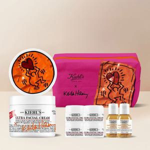 [5] 키엘 수분크림 125ml 키스해링 에디션 세트 (+파우치/28ml 정품용량 증정)