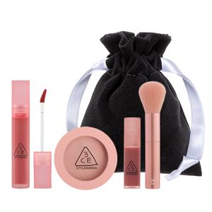 블러 워터 틴트+페이스 블러쉬 (증)미니 틴트(랜덤)+글로우 멀티 유즈 브러쉬+화이트 스트링 파우치