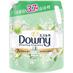 다우니 유연제 생화향기 리필 (프리지아앤페어) (2.6L)