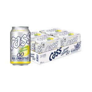 카스 0.0 레몬스퀴즈 제로 330ml x 24캔 무알콜 맥주 맛