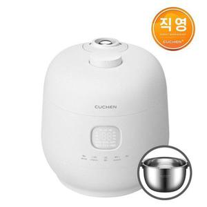 쿠첸 Brain 퓨어 화이트 풀스텐 듀얼프레셔 6인용 IH전기압력밥솥 CRH-TWS0610MW