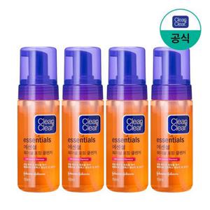 클린앤클리어 에센셜 훼이셜 포밍 클렌저 150ml x4