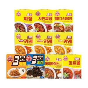 [오뚜기] 3분 카레/짜장 12개+12개(총 24개) 골라담기