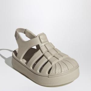 [T56]아디다스 오리지널 JI2804PVC 키즈 신발 샌들 슬리퍼 단화 플립플랩 조리 adidas Originals Beige Superstar sandals
