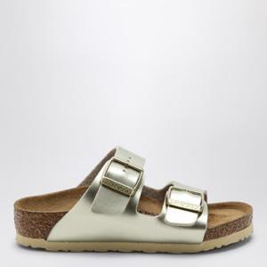 BIRKENSTOCK 슬라이드 애리조나 비르코 플로어 메탈릭 골드 1014841LE/XG_BIRKE-MG