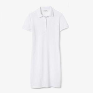 LACOSTE 라코스테 25 Stretch Cotton Pique Polo Dress (EF5473-001) (스트레치 코튼 피케 폴로 드레스)