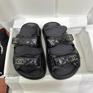 샤넬 뮬 램스킨 블랙 샌들 슬리퍼 G45507 B15805 94305