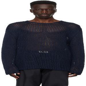 JIL SANDER 네이비 패치 스웨터 J47GP0157_J15406 241249M201015