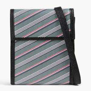 [NB07] 톰브라운 폰케이스 Striped coated canvas phone pouch 1647597351075038