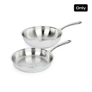 올파이브 통5중 2P세트 스텐 후라이팬 24cm 궁중팬 26cm 인덕션겸용