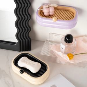 더블 레이어 비누 홀더 받침 비누케이스 세면대 인테리어