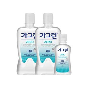 가그린 제로 750ml 2개+100ml 1개 /구강청결제 가글