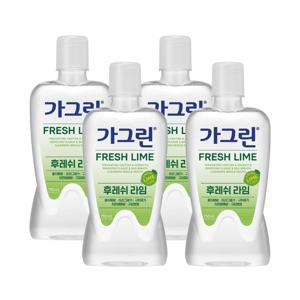 동아제약 가그린 후레쉬 라임 750ml x 4개 / 구강청결제 가글