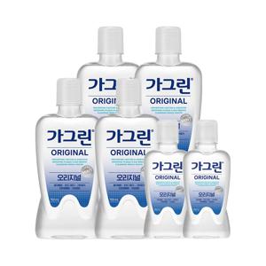 동아제약 가그린 오리지널 750ml 4개+250ml 2개 구강청결제 가글
