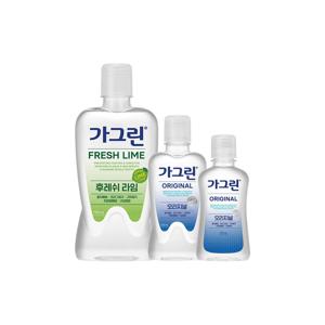 동아제약 가그린 후레쉬 라임 750ml+오리지널(250ml+100ml)