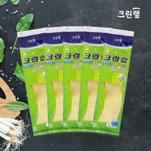 크린랩 고무장갑_대 x 5 켤레 (식품전용 아이보리)
