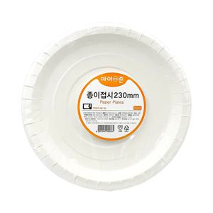 아이존 종이접시 230mm 6개입 / 일회용접시 일회용기
