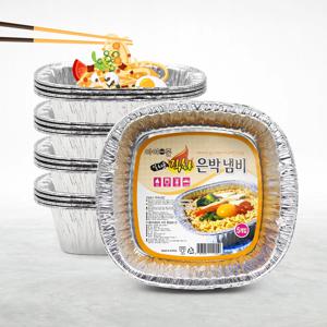 아이존 일회용 직화 은박 냄비 5p x 5개 캠핑 PC방 라면용기