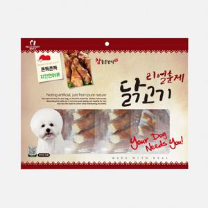 리얼훈제 대용량강아지간식 애견 반려견 육포 사사미 치킨연어포 300g