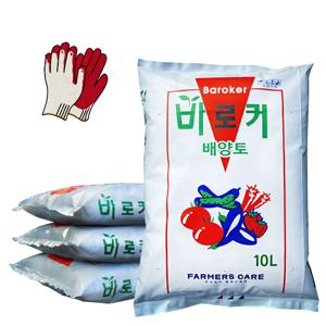 바로커배양토10L 4포 세트 화분 가정원예 식물 분갈이 흙 배양토 펄라이트 혼합배양토