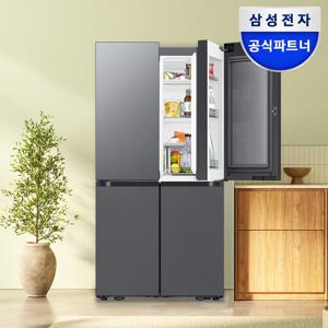 비스포크 냉장고 4도어 902L RM70F90M2D 에센셜다크메탈 AI 푸드쇼케이스 신형